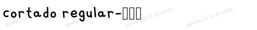 cortado regular字体转换